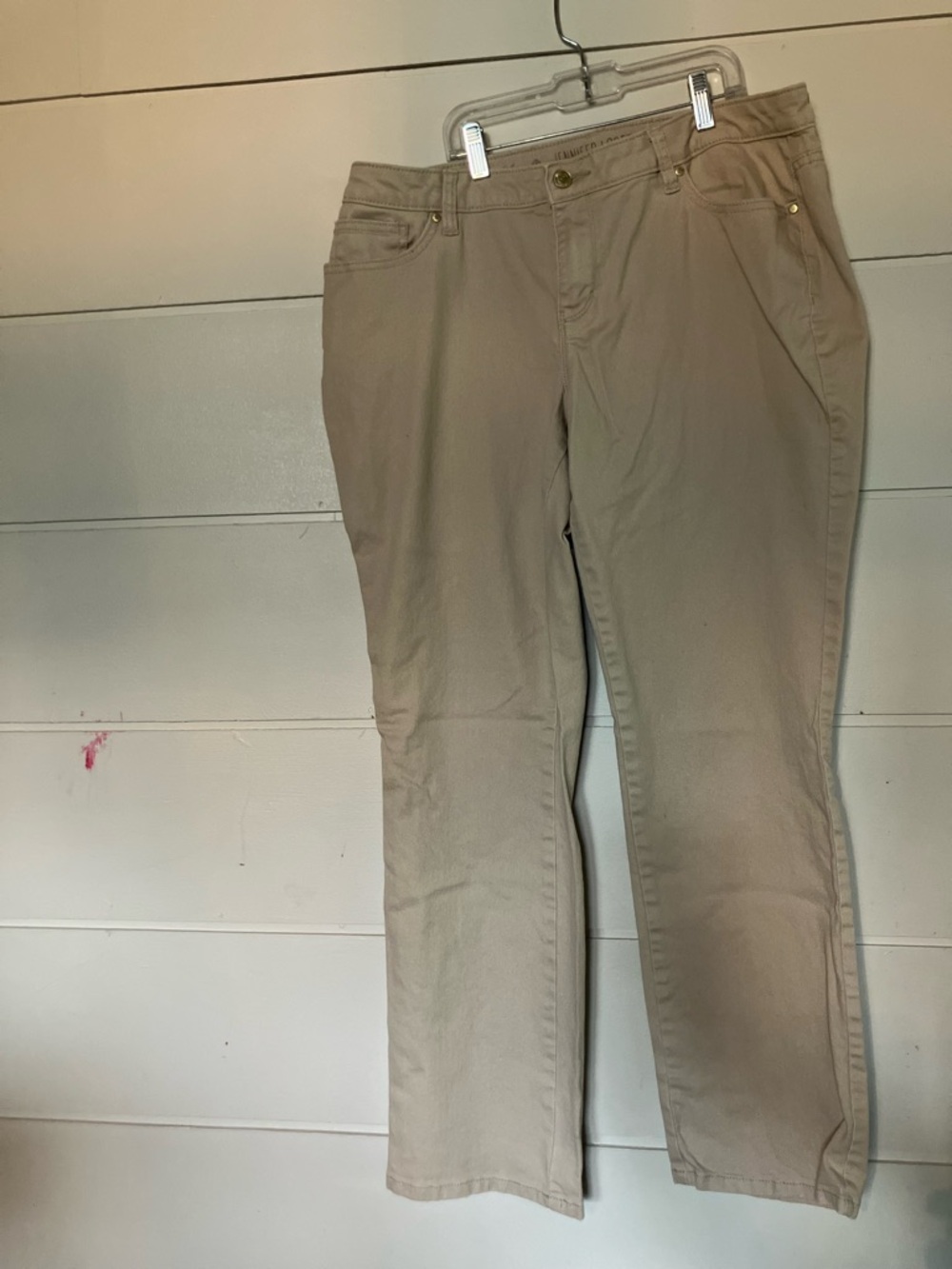 Jennifer Lopez straight leg khaki pants size 16